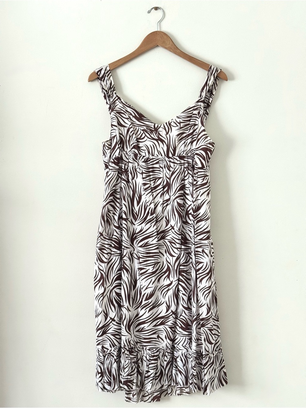 Raviya Zebra Print Safari Style Sundress - Size XL